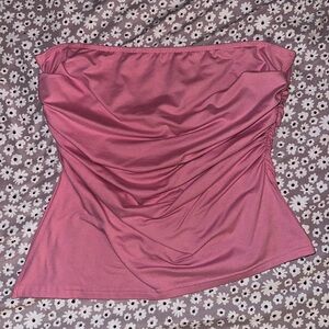 Asymmetrical Pink Tube Top
